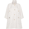 Max Mara Monogram-jacquard Cape In Neutrals