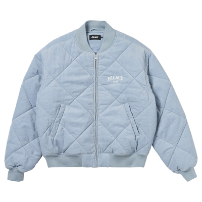 Pre-owned Palace Quilted Jacket 'chill Blue'