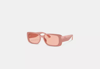 Coach Outlet Narrow Rectangle Sunglasses In Orange