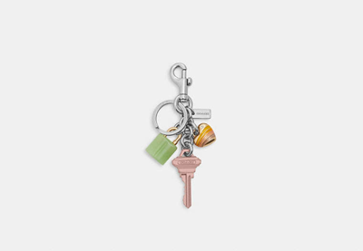 Coach Outlet Key Cluster Bag Charm In Pink