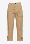 PINKO OLD-WASH CARGO TROUSERS