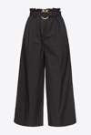 PINKO WIDE-LEG TROUSERS WITH BELT