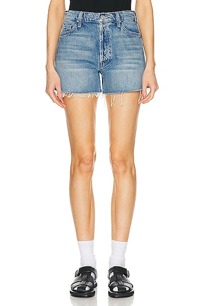 Mother True Confession Denim Tomcat Shorts In Leap At The Chance