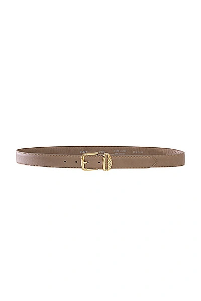 Aureum French Rope Belt In Etoupe & Gold