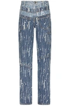 ANDERSSON BELL LAYERED WIDE LEG JEANS