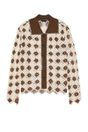 Andersson Bell Brown Argyle Cardigan In Brown