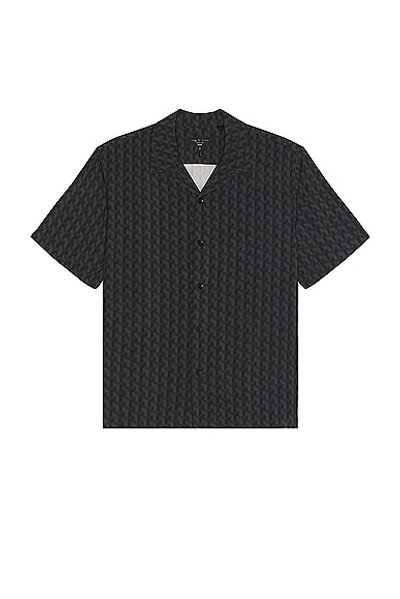Rag & Bone Printed Avery Shirt In Black Geo