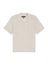 Rag & Bone Printed Avery Shirt In White Geo