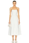 Simkhai Simikhai Kittiya Sleeveless Midi Dress In White