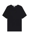 Saint Laurent Tee Col Rond In Noir