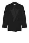 Saint Laurent Veste Sue Basculee In Noir
