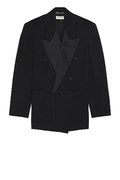 Saint Laurent Waistcoate Sue Basculee In Noir