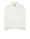Stone Island Bomber White Cupro In White