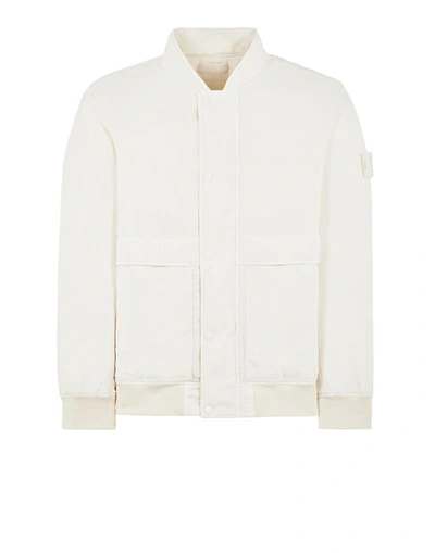 Stone Island Bomber White Cupro