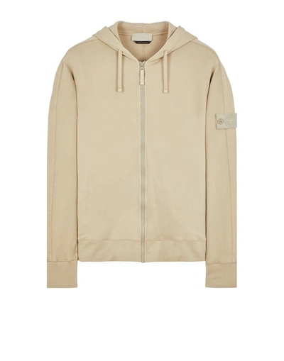 Stone Island Sweatshirt Beige Cotton