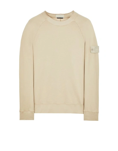 Stone Island Sweatshirt Beige Cotton