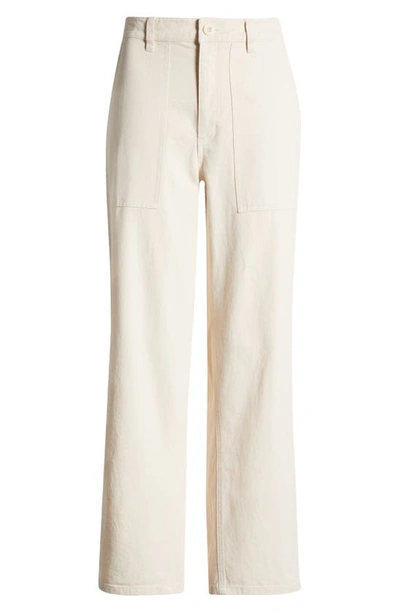 Brixton Alameda Cotton Utility Trousers In Natural