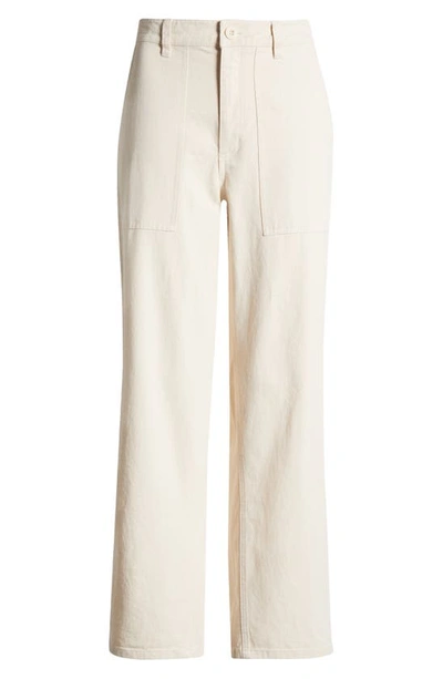 Brixton Alameda Cotton Utility Pants In Natural