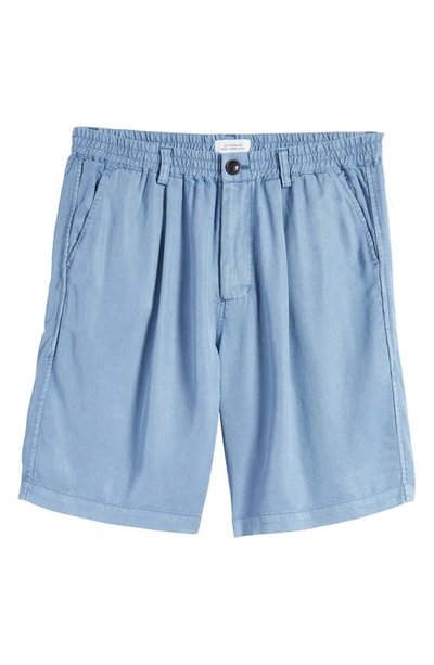 Saturdays Surf Nyc Keigo Pigment Dyed Shorts In Coronet Blue