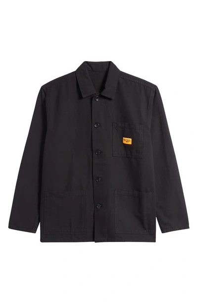 Service Works Coverall Organic Cotton Work Jacket In Black