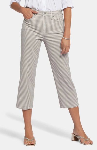 Nydj Joni High Waist Relaxed Capri Jeans In Sandbar Stripe