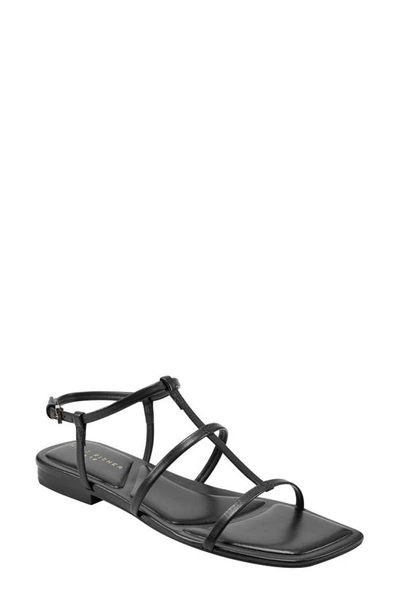 Marc Fisher Ltd Womens Buckle Leather Ankle Strap In Black 001