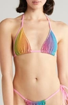 Cleonie Bells Bikini Top In Rainbow