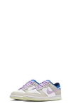 Nike Kids' Dunk Low Basketball Sneaker In Light Orewood / Lilac/ White