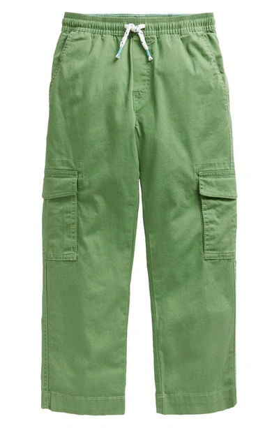 Mini Boden Kids' Cotton Cargo Pants In Safari Green