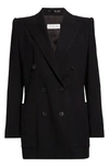 Dries Van Noten Black Double-breasted Blazer In 900 Black