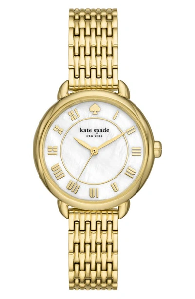Kate Spade Lilly Avenue Bracelet Watch, 34mm In Gold