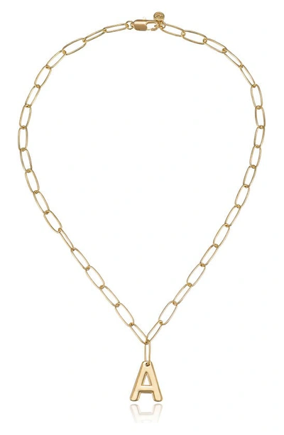 Ettika Initial Pendant Necklace In A