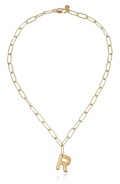Ettika Initial Pendant Necklace In Gold - R