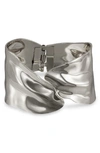 Ettika Abstract Cuff Bracelet In Silver