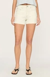 Dl1961 Zoie Raw Hem Mid Rise Relaxed Denim Shorts In Vapor (vintage)