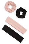 Bp. Assorted Headbands & Scrunchies Set In Black- Pink