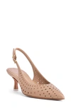 Beautiisoles Flynn Slingback Pointed Toe Pump In Brown