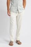 Rails Gobi Slim Tapered Leg Linen Blend Pants In Ecru