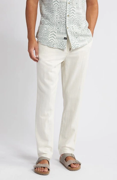 Rails Gobi Slim Tapered Leg Linen Blend Pants In Natural