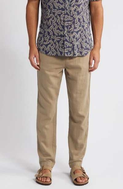 Rails Callum Cotton & Linen Trousers In Barley