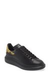 Alexander Mcqueen Oversized Sneaker In Black/ Gold