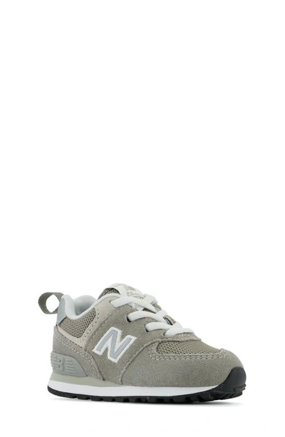 New Balance Kids' 574 Sneaker In Grey/ White