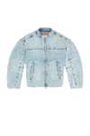 DIESEL OVERSIZED JACKET IN CRYSTAL DENIM