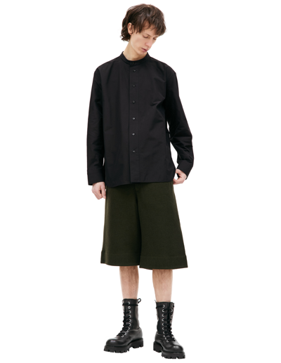 Jil Sander Monday P.m. Cotton Shirt In Black