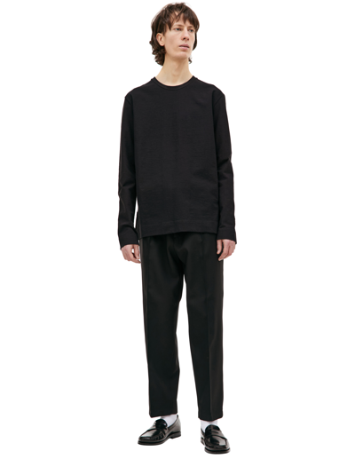 Jil Sander Black Cotton Longsleeve