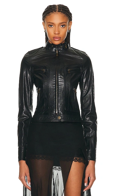 Fwrd Renew Dolce & Gabbana Biker Jacket In Black