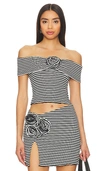Lovers & Friends Luna Top In 黑色、白色