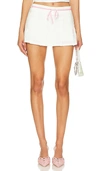 More To Come Ayla Mini Skirt In 白色