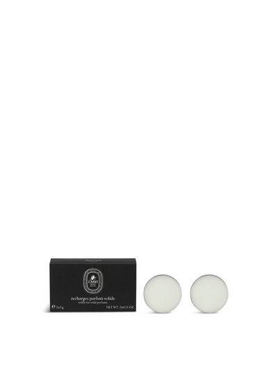 Diptyque Refill X2 Solid Perfume Ombre 3g In White