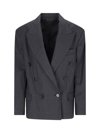Isabel Marant Double-breasted Blazer In Gray